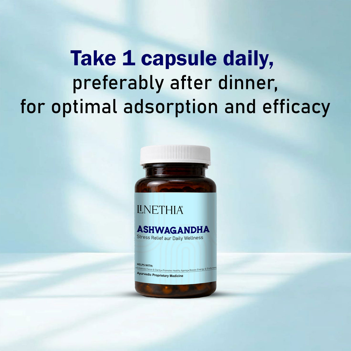 Ashwagandha Capsules - 60 | Organic Extract | Reduces Stress & Anxiety