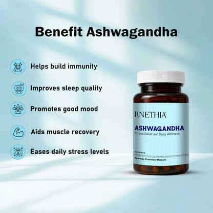 Ashwagandha Capsules - 60 | Organic Extract | Reduces Stress & Anxiety