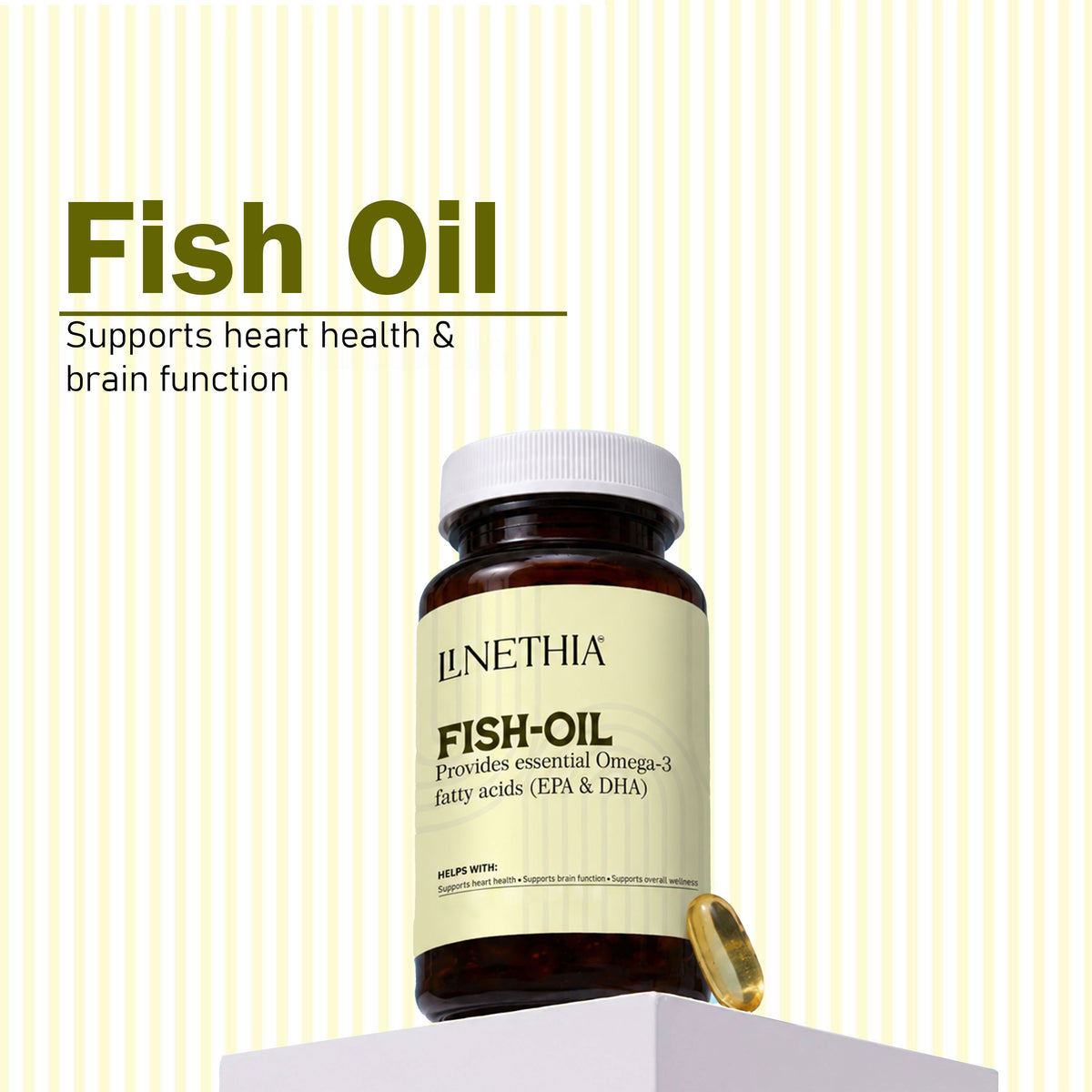 Linethia Omega 3 Fish Oil 1000mg Softgels