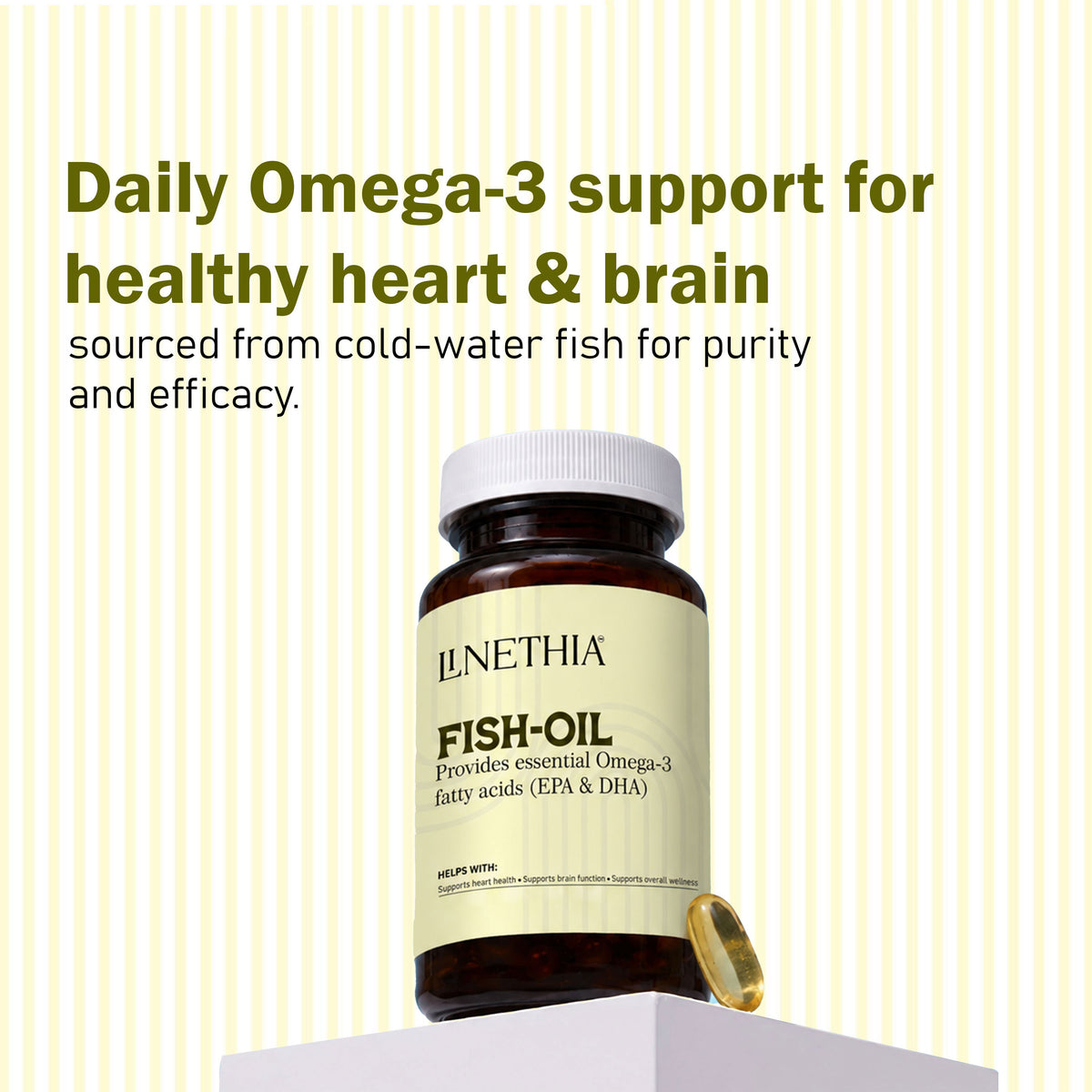 Linethia Omega 3 Fish Oil 1000mg Softgels
